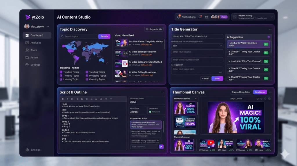 AI YouTube Topic Generator (Explosive Video Ideas)
