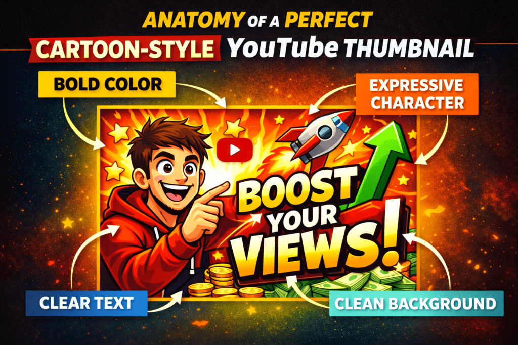 AI cartoon thumbnail maker