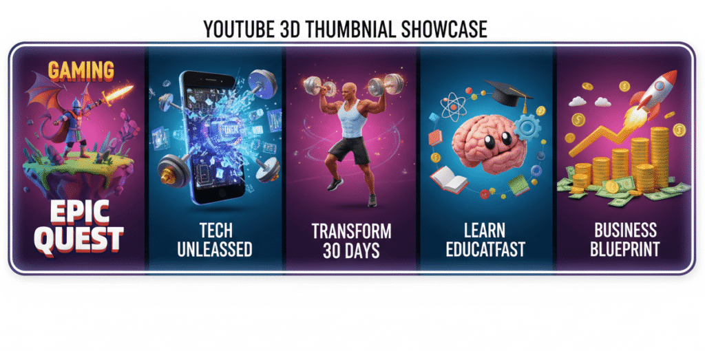 Best 3D thumbnail maker online