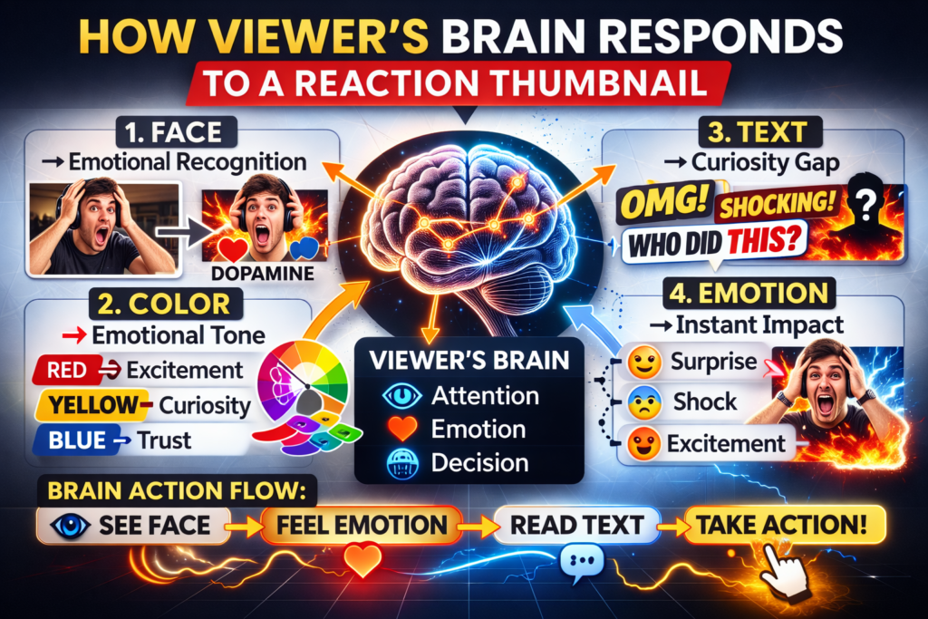 Custom reaction video thumbnail design tool