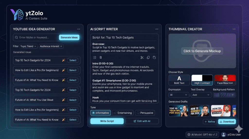 Generate YouTube Video Ideas with AI