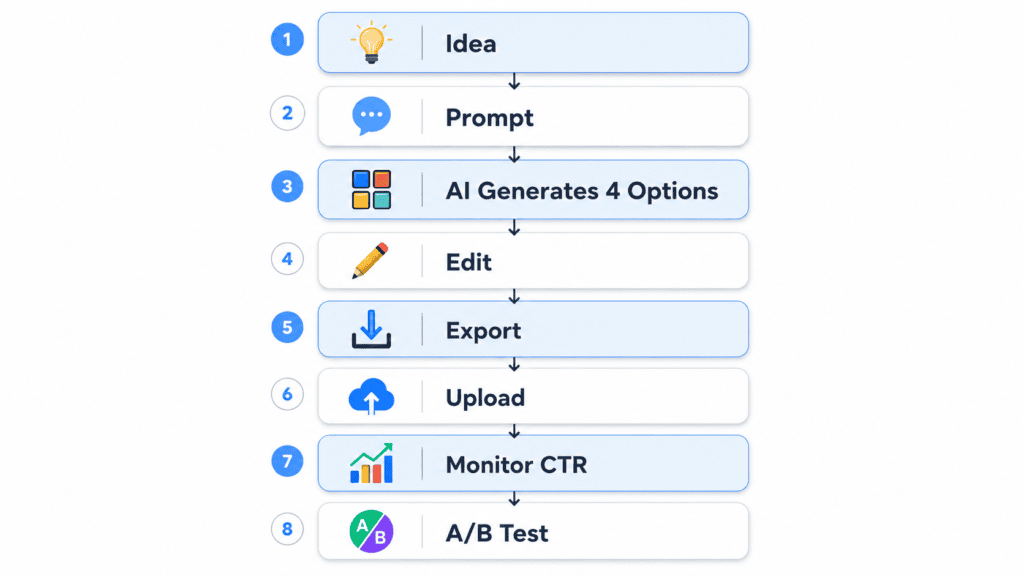 Step-by-step workflow diagram

