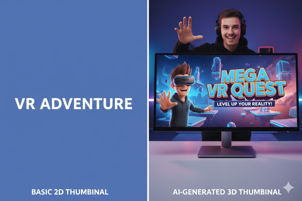 YouTube 3D thumbnail creator