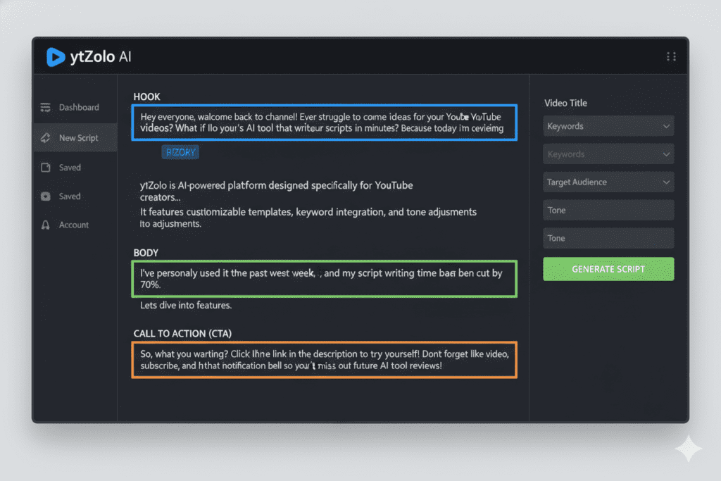 YouTube Video Script Writing AI SoftwareYou