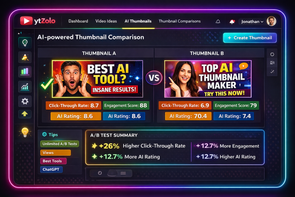 YouTube thumbnail AI tools comparison