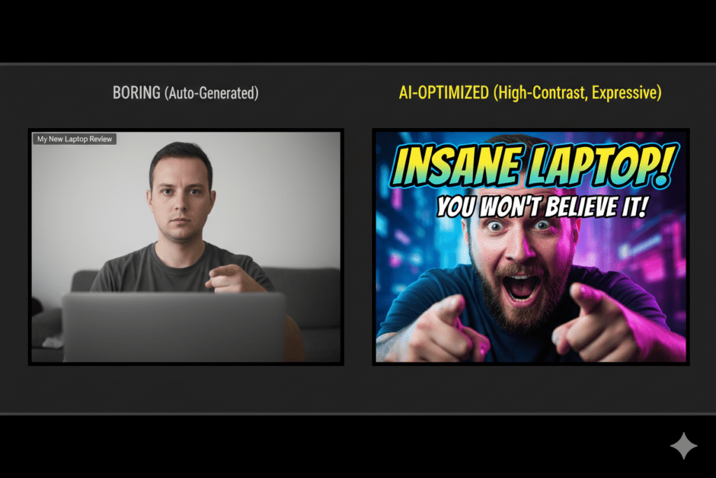 automated YouTube thumbnails with AI