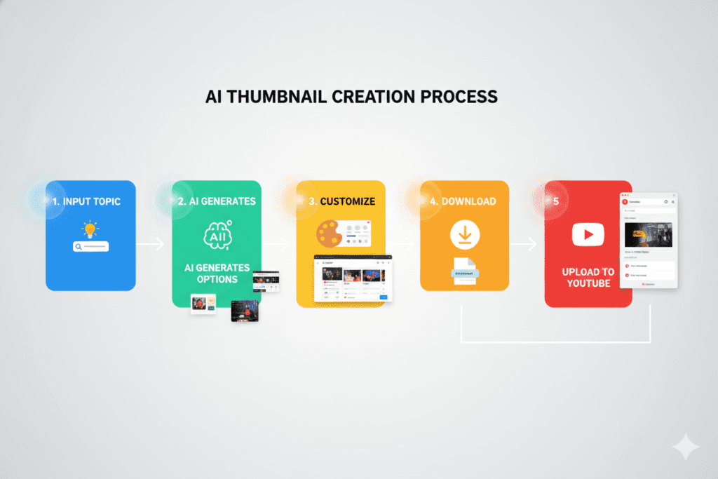 automatic YouTube thumbnail creator AI