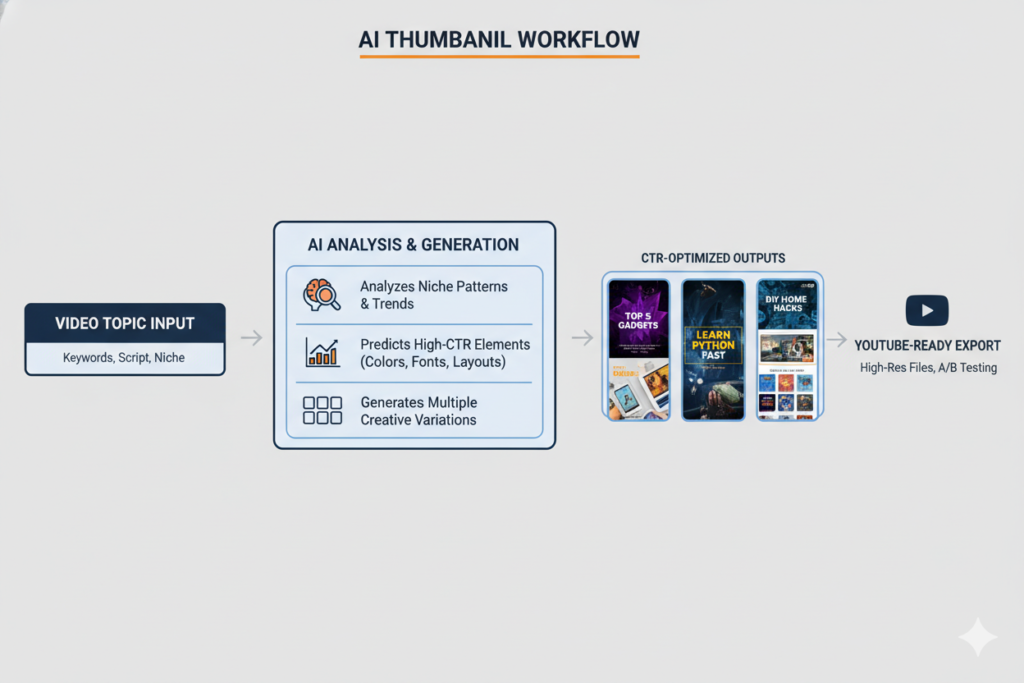 automatic click-worthy thumbnail maker AI