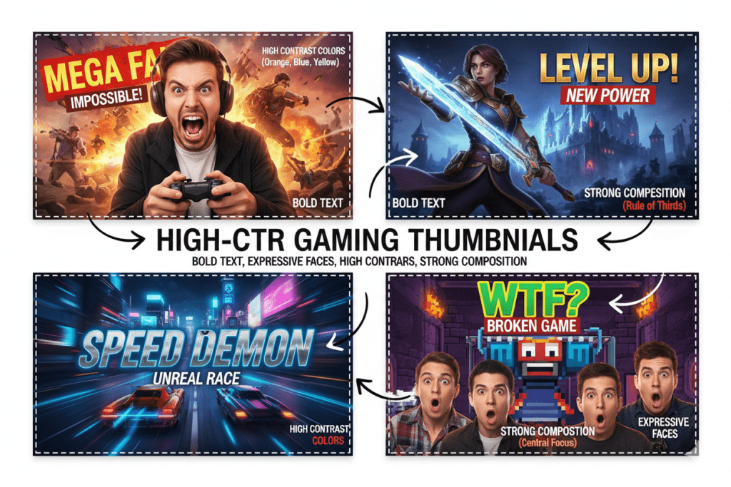 automatic gaming thumbnail generator
