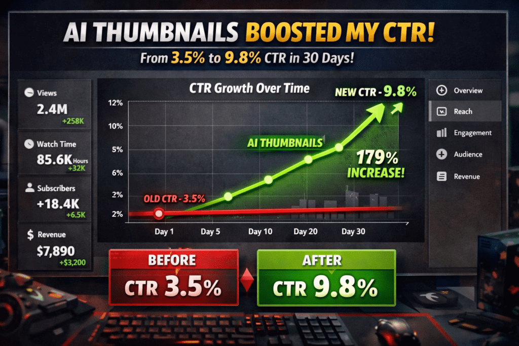 automatic gaming thumbnail generator