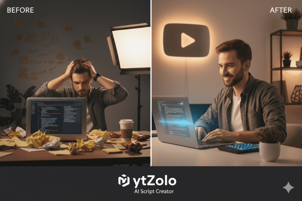 automatic youtube video script creator ai