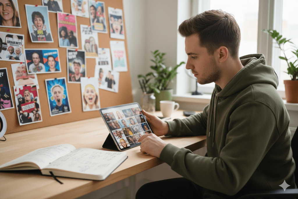 reaction video thumbnail maker