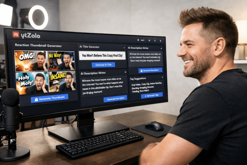 reaction video thumbnail maker