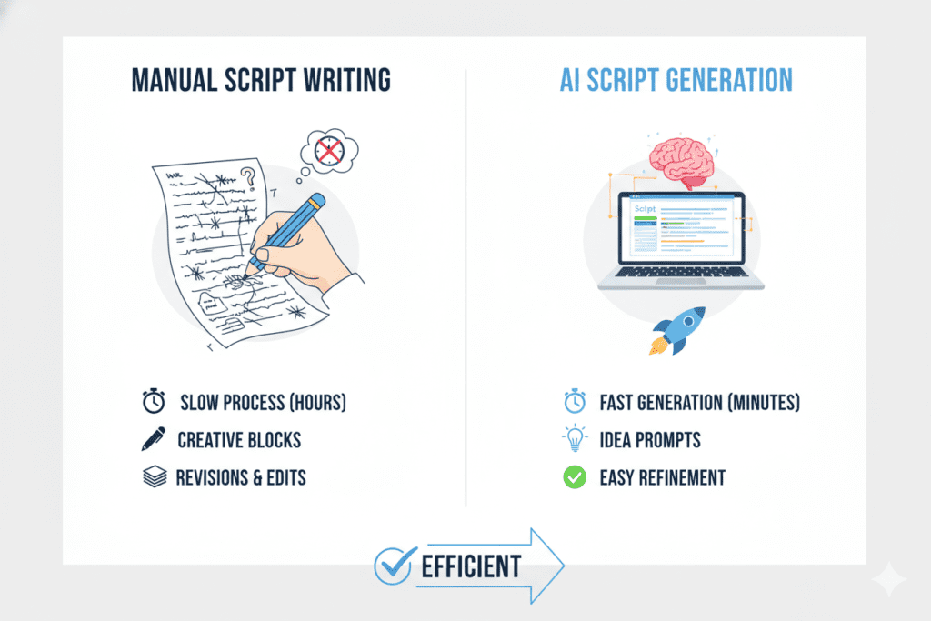 short video script writer for YouTube