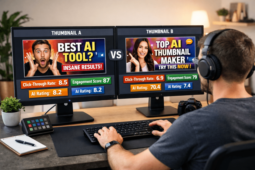 top AI tools for YouTube thumbnails