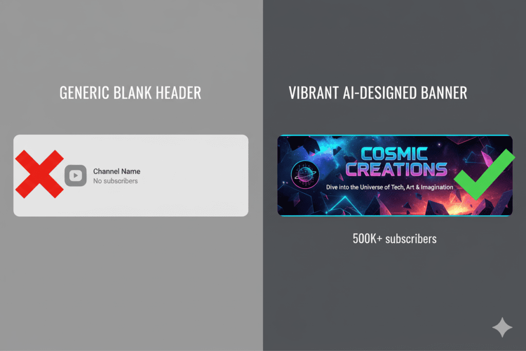 AI YouTube channel art creator