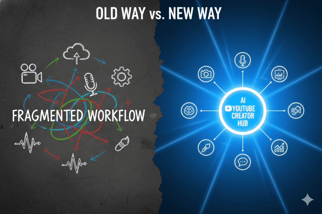 Why Every Serious YouTuber Needs an AI YouTube Creator Hub — And Why Most Creators Are Still Missing It 4 AI YouTube growth platform