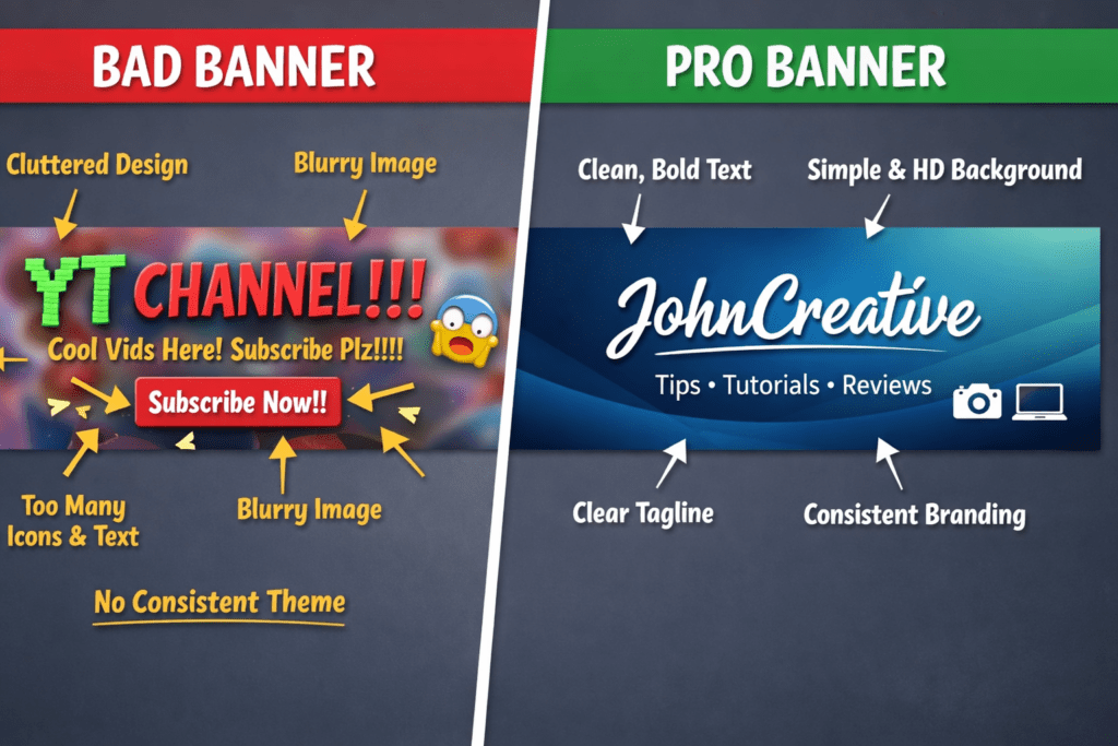 AI YouTube header design tool