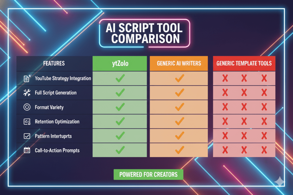 YouTube Script Format AI: The Ultimate 2026 Guide to Writing Scripts That Hook, Retain, and Grow Your Channel Fast 8 AI YouTube script generator