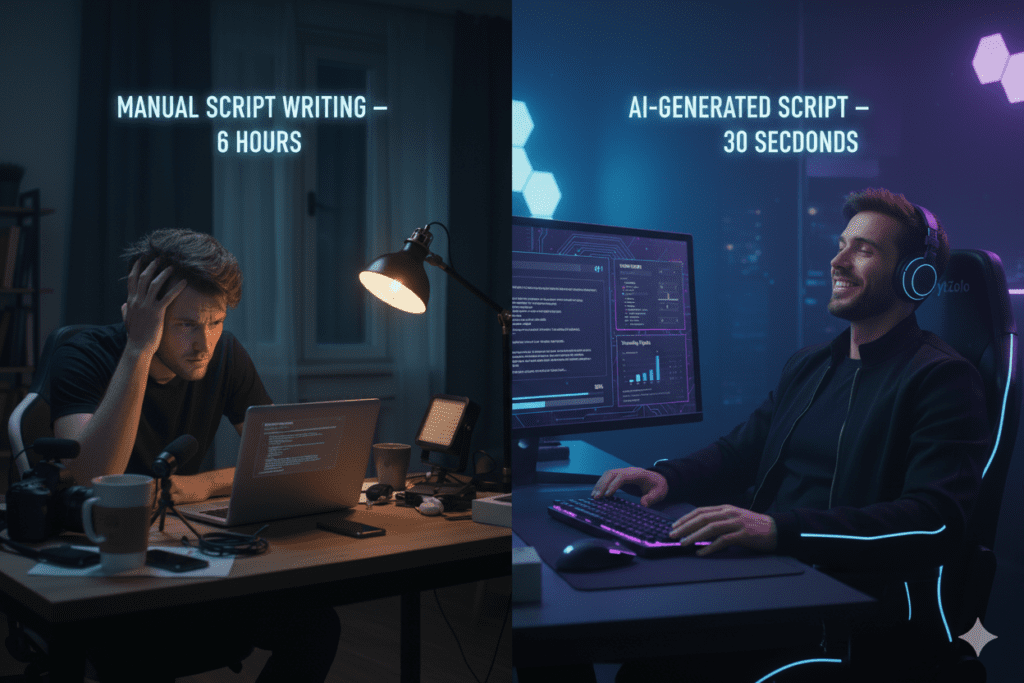 AI script generator for tech videos