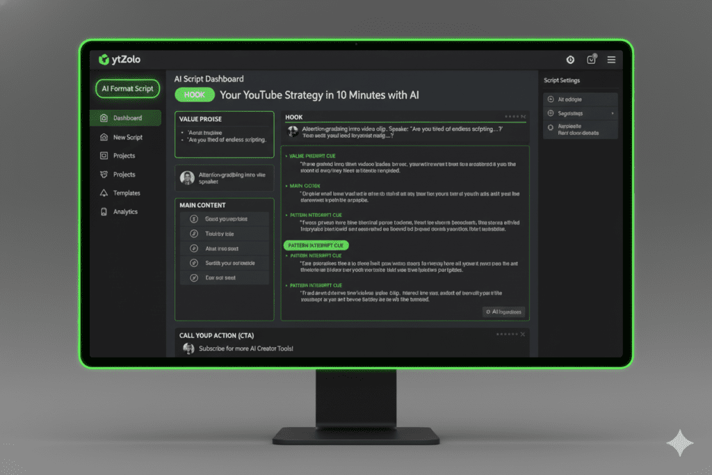 YouTube Script Format AI: The Ultimate 2026 Guide to Writing Scripts That Hook, Retain, and Grow Your Channel Fast 7 AI script writer for YouTube videos