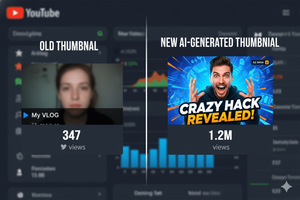 AI thumbnail generator for YouTube