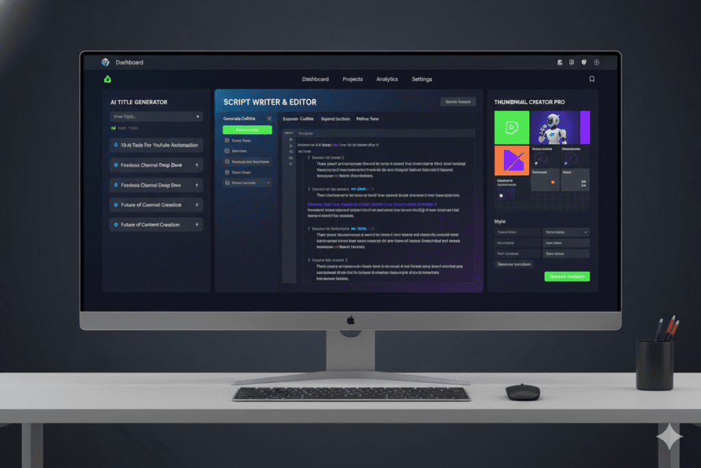 AI tools for faceless YouTube channel