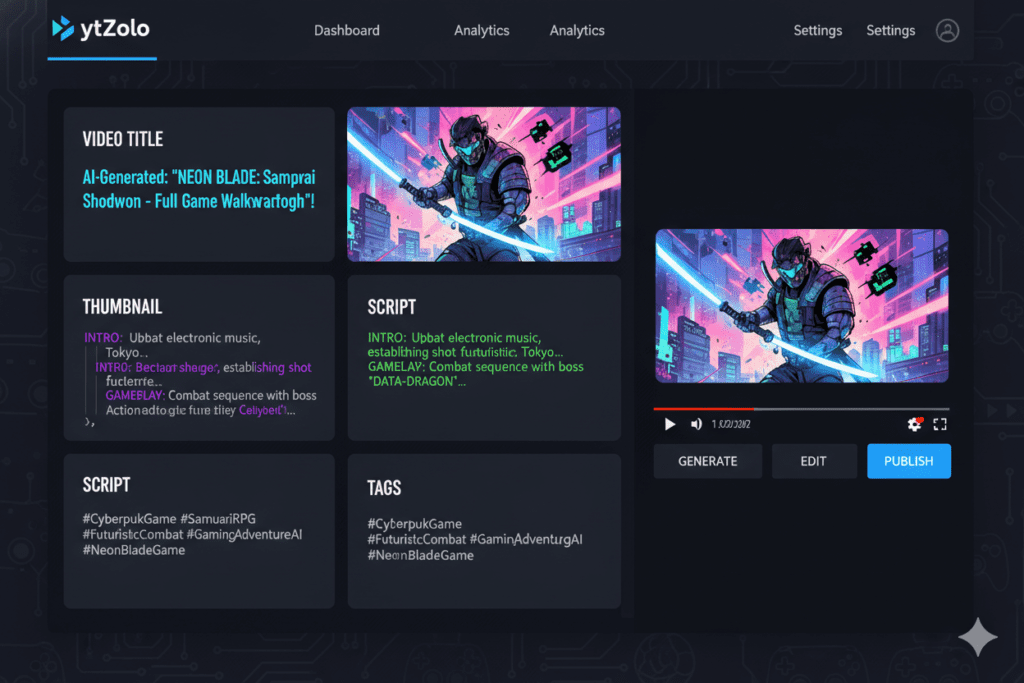AI tools for gaming YouTubers