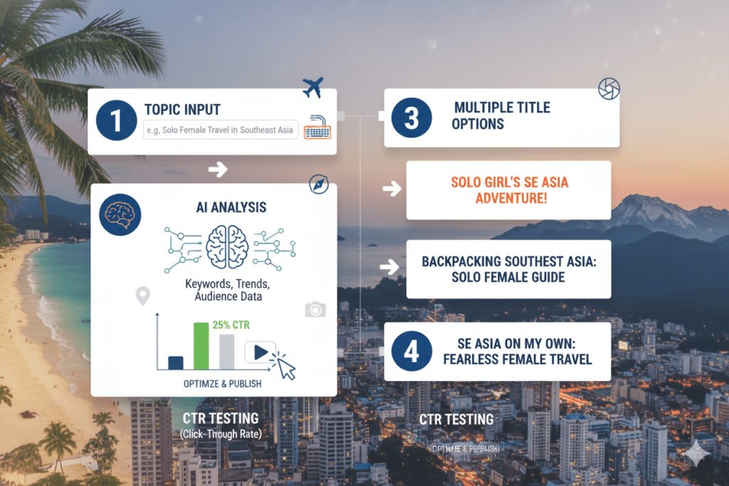 The Best Travel Vlog Title Generator Guide: How to Write Click-Worthy Titles That Actually Rank in 2026 6 AI travel vlog title generator