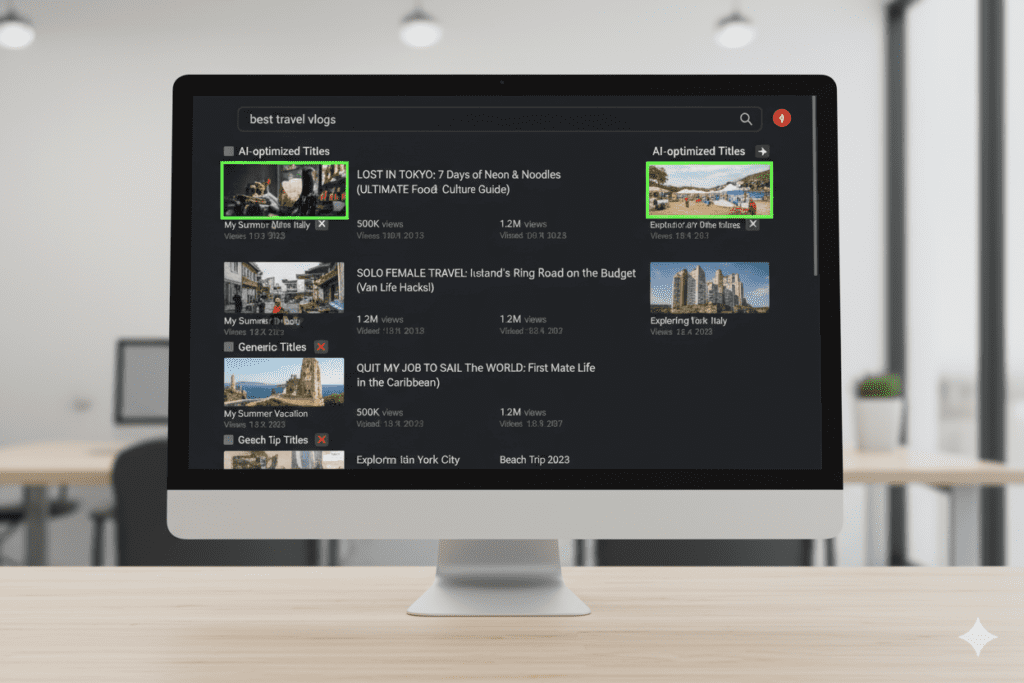 The Best Travel Vlog Title Generator Guide: How to Write Click-Worthy Titles That Actually Rank in 2026 2 AI travel vlog title generator