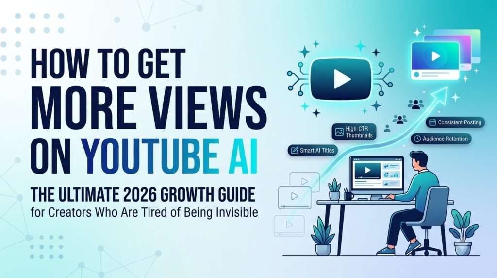 How to Get More Views on YouTube AI: The Ultimate 2026 Growth Guide for Creators Who Are Tired of Being Invisible 1 Current image: How to Get More Views on YouTube AI The Ultimate 2026 Growth Guide for Creators Who Are Tired of Being Invisible