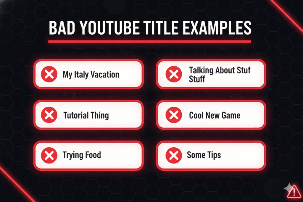 Optimize YouTube video title