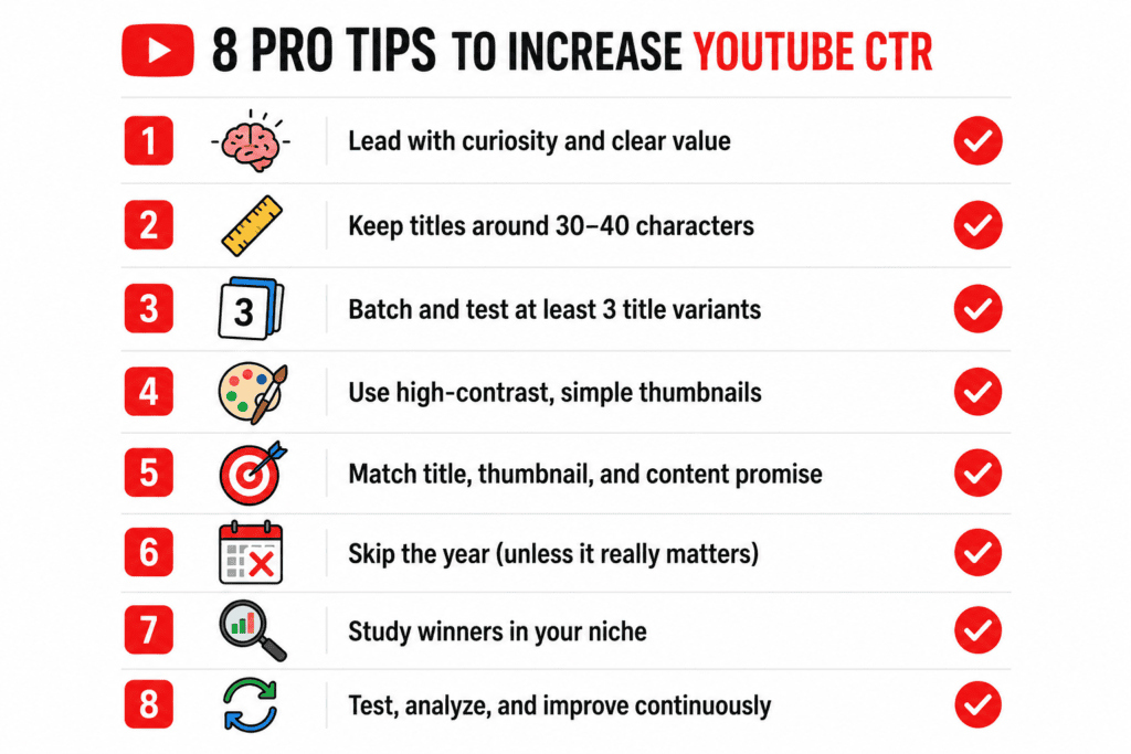 Pro Tips for Writing Viral YouTube Titles with AI