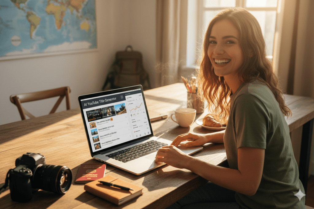 The Best Travel Vlog Title Generator Guide: How to Write Click-Worthy Titles That Actually Rank in 2026 1 Current image: The Best Travel Vlog Title Generator Guide: How to Write Click-Worthy Titles That Actually Rank in 2026