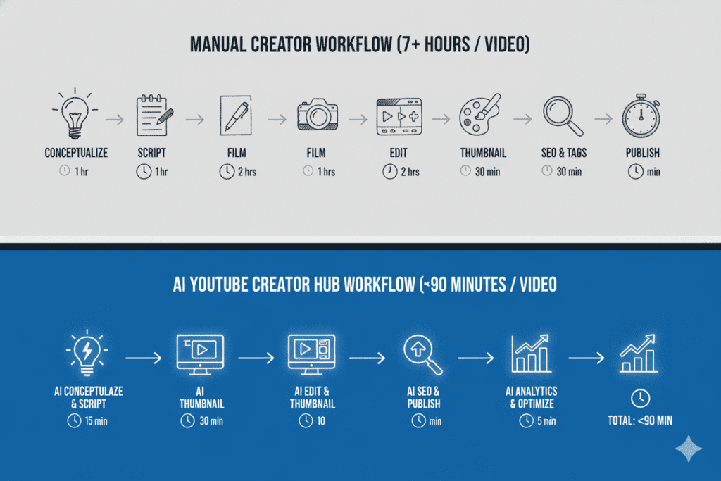 Why Every Serious YouTuber Needs an AI YouTube Creator Hub — And Why Most Creators Are Still Missing It 7 YouTube AI automation platform