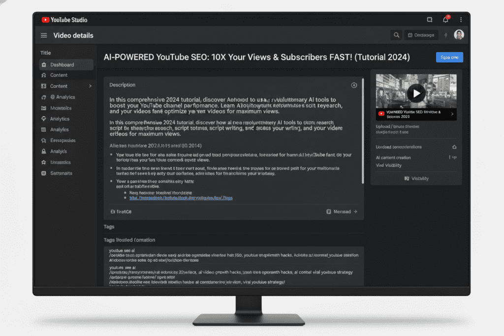 YouTube SEO checklist 2026