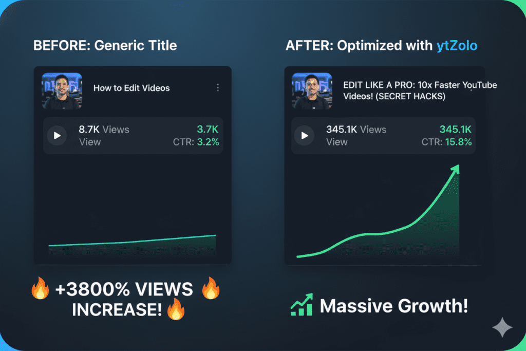 YouTube SEO title generator