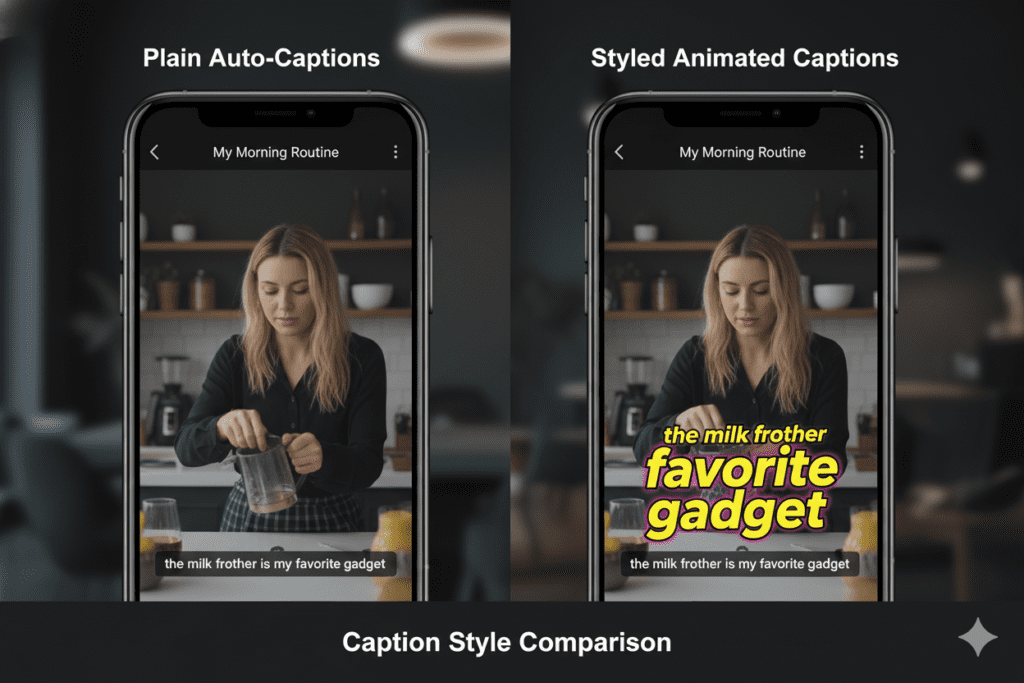 YouTube Shorts caption generator AI