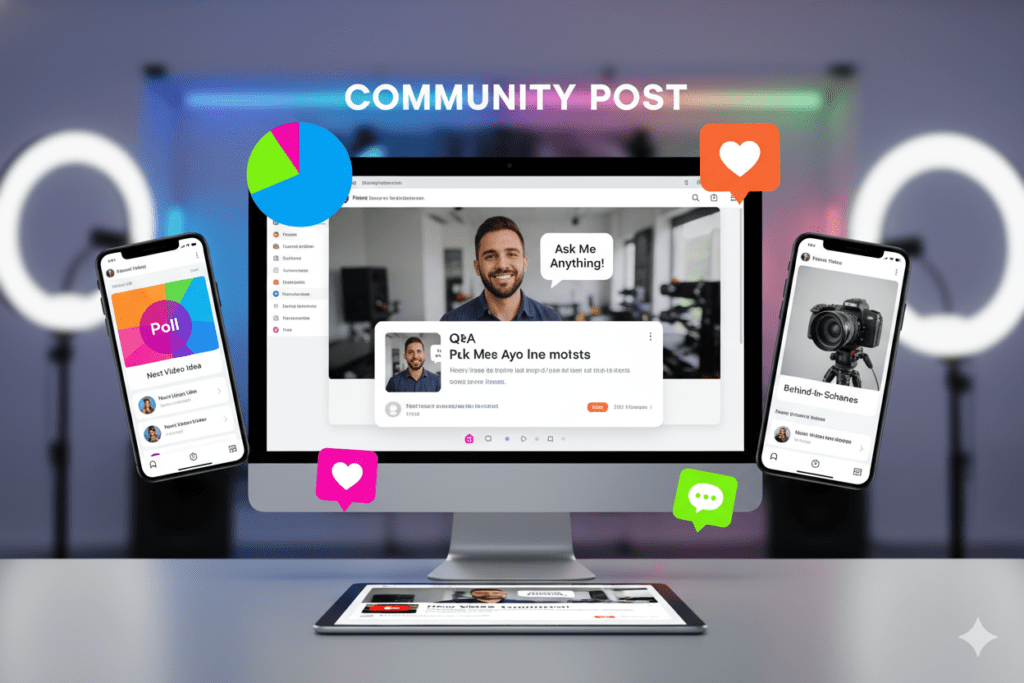YouTube community tab post ideas for creators
