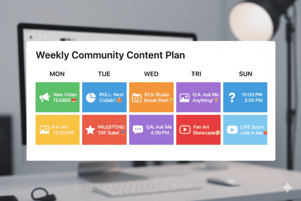 YouTube community tab post ideas for creators
