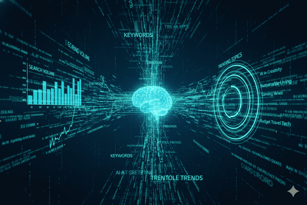 YouTube topic research tool AI