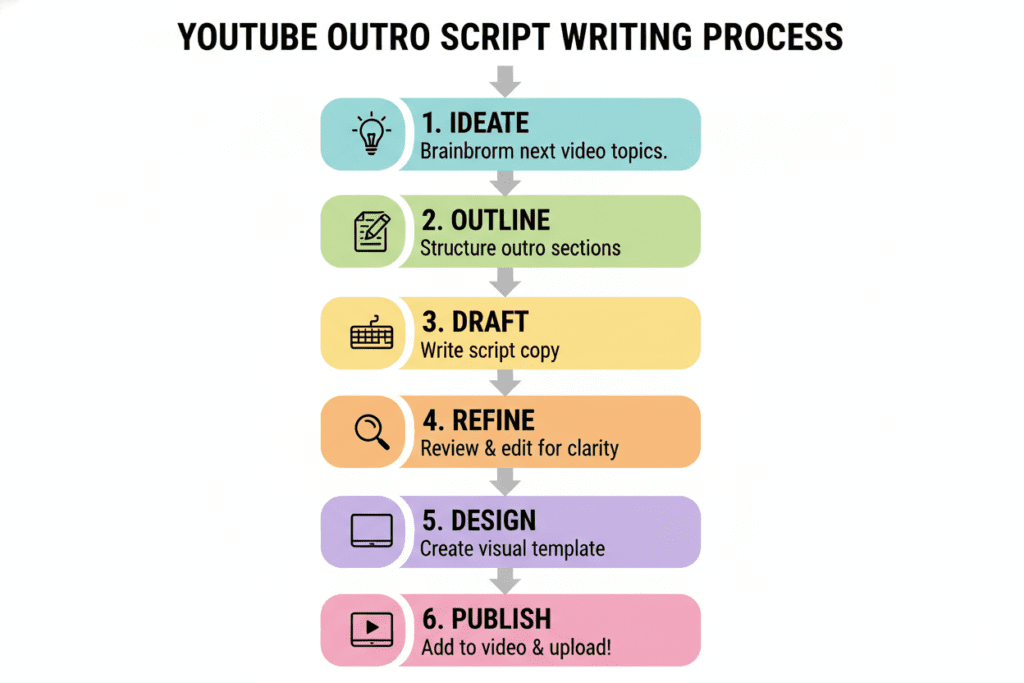 YouTube video closing script template