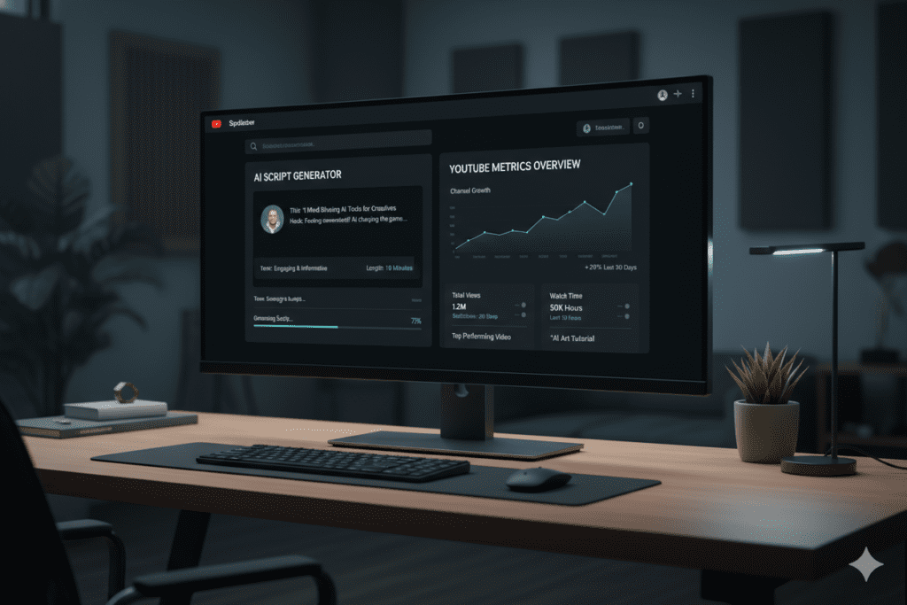 YouTube video script generator AI