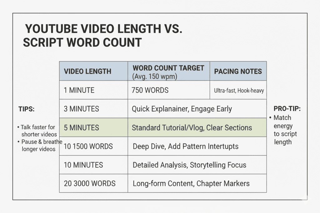 YouTube Script Format AI: The Ultimate 2026 Guide to Writing Scripts That Hook, Retain, and Grow Your Channel Fast 10 YouTube video script template AI
