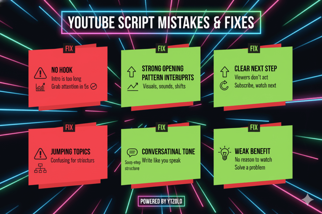 YouTube Script Format AI: The Ultimate 2026 Guide to Writing Scripts That Hook, Retain, and Grow Your Channel Fast 11 YouTube video script template AI