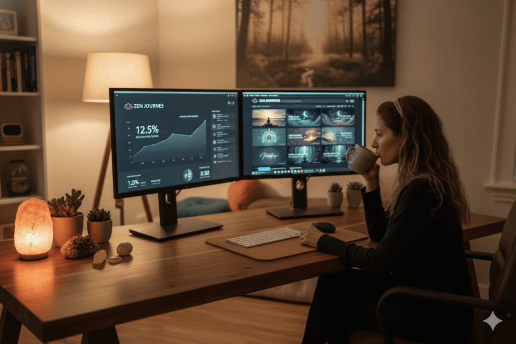 automated meditation video creator AI