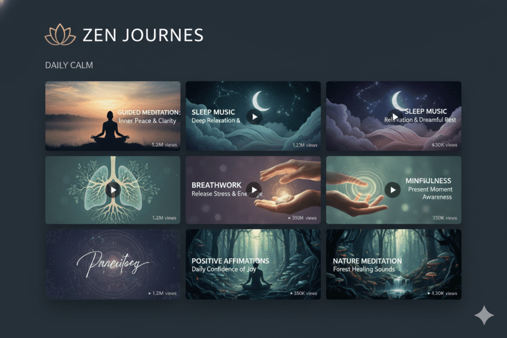 automated meditation video creator AI