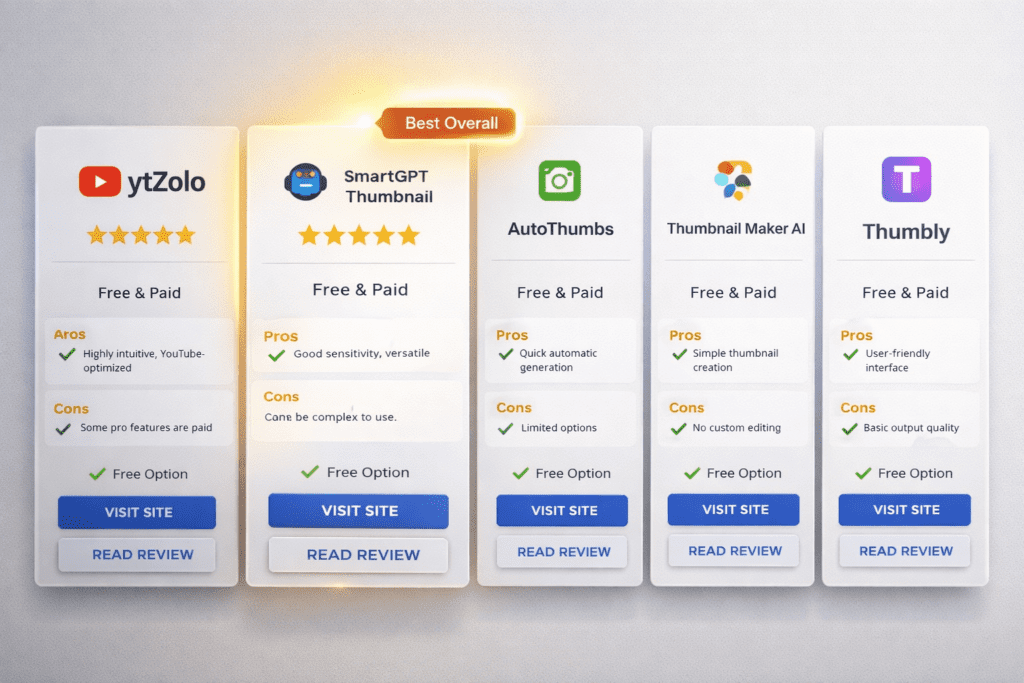 I Tested Every "Best Free Thumbnail AI Tool" So You Don't Have To — Here's the One That Actually Wins 8 automatic thumbnail generator AI free