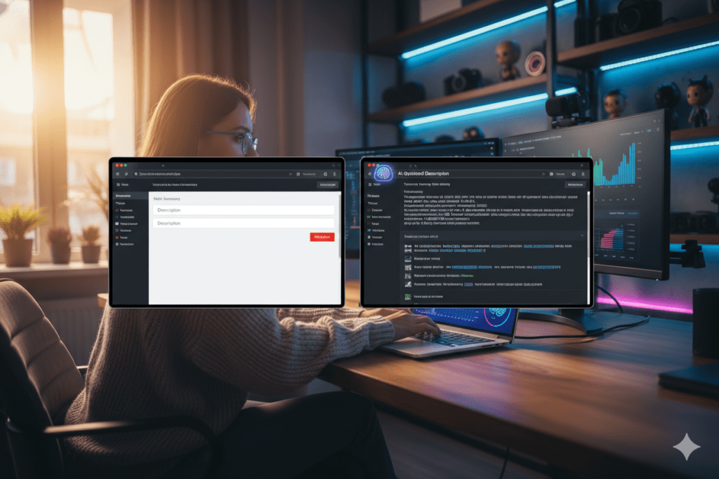automatic youtube description generator