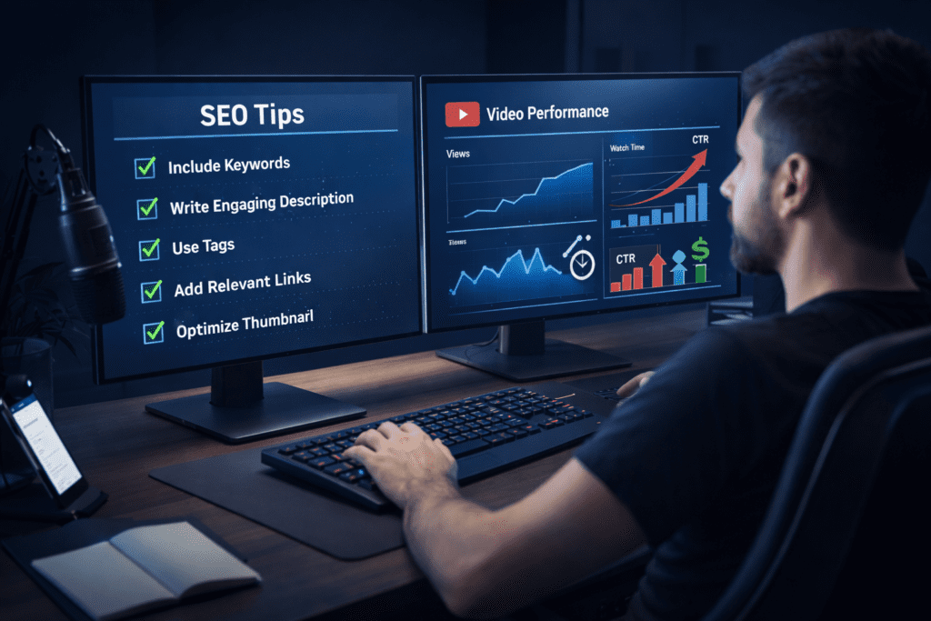 automatic youtube description generator